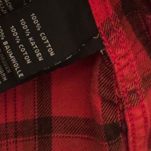 Harley-Davidson Women  Red Plaid Button-Up Shirt M women shirt - Picture 5 of 12